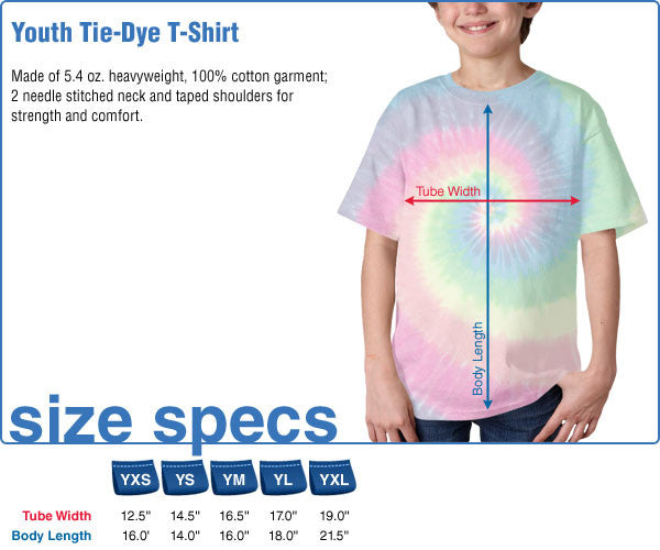 MLB Detroit Tigers Youth / Kids 3D-Style Hardball Tie-Dye T-Shirt