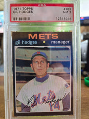 1971 TOPPS #183 Gil Hodges PSA 7