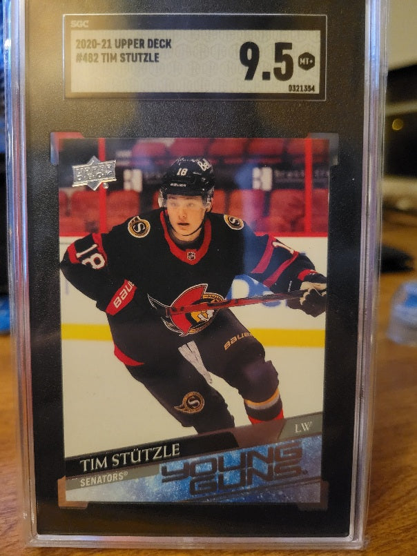 2020-21 Upper Deck #482 Tim Stutzle SGC 9.5