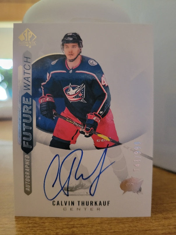 2020-21 SP Authentic #218 Calvin Thurkauf RC