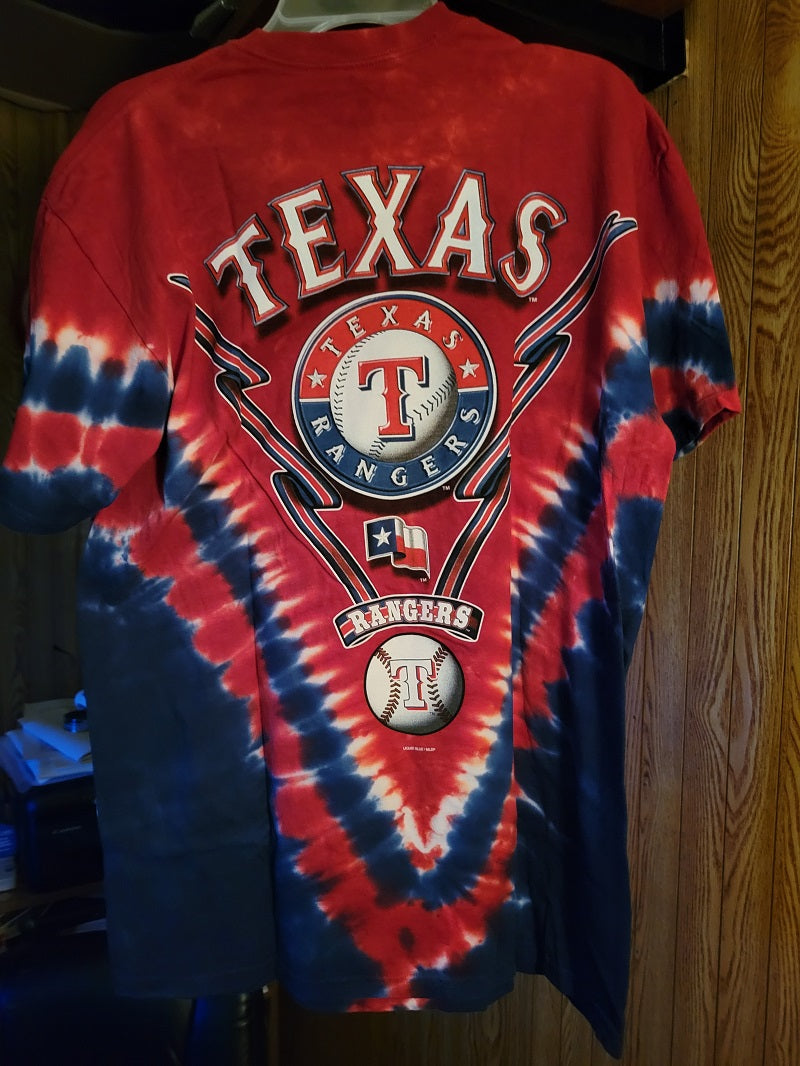 MLB Texas Rangers V Style Tie-Dye Men's T-Shirt